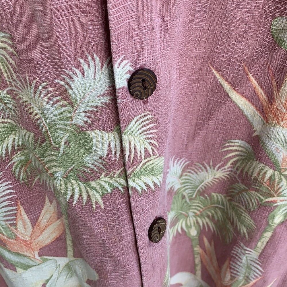 Jamacia Jaxx Silk Hawaiian Button Up Shirt sz L - Picture 3 of 6
